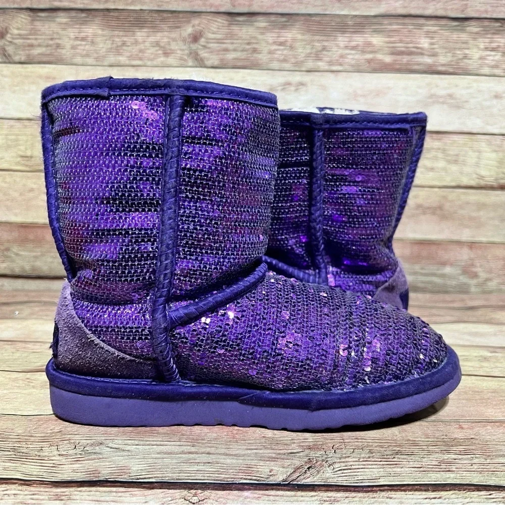 Ugg Purple Sequin Short Classic Short
